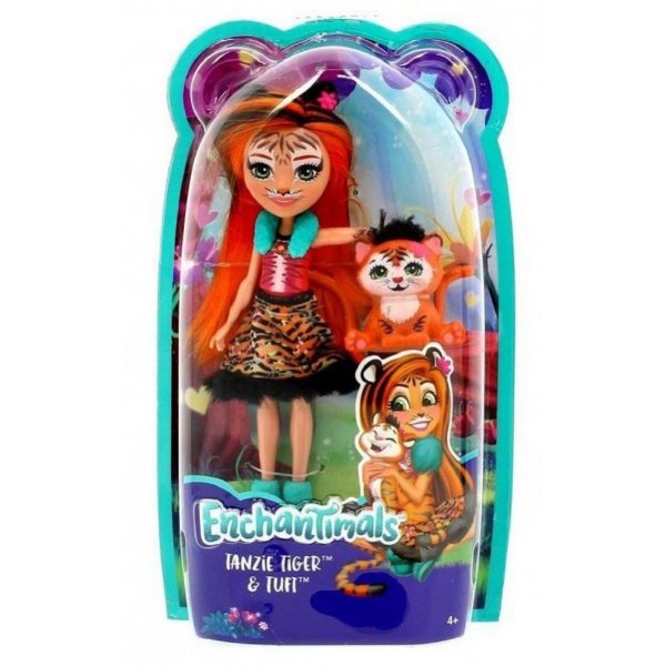 Mattel Enchantimals FRH39 Кукла с питомцем - Тигрица Тэнзи