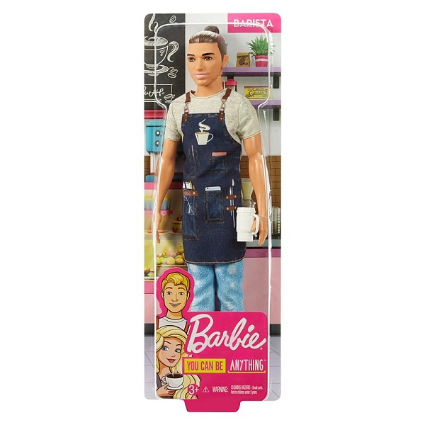 Barbie fxp03 Кукла Mattel Barbie «Кем быть» fxp03 Кен Бариста