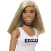 Кукла Barbie Игра с модой В юбке в горох и белом топе, 29 см, FXL51