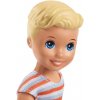 Кукла Barbie Скиппер Игра с малышом Блондин-мальчик и голубая горка, FXG96
