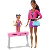 Набор кукол Barbie Спортивная карьера Тренер по гимнастике брюнетка, 28 см и 10 см, FXP40