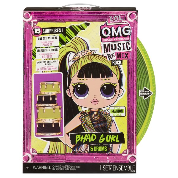 Кукла L.O.L. Surprise OMG Remix Rock Bhad Gurl, 25 см, 577584