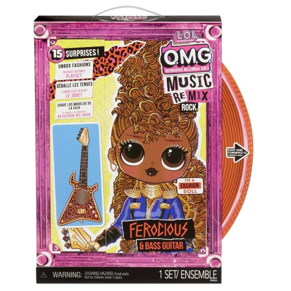 Кукла L.O.L. Surprise OMG Remix Rock Ferocious, 25 см, 577591
