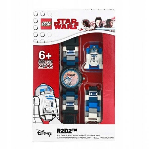Набор Лего Часы Lego Star Wars наручные с минифигурой R2D2