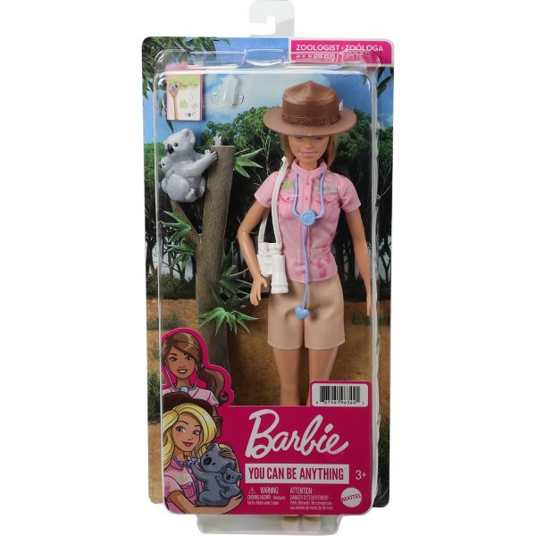 Кукла Barbie Зоолог, 28 см, GXV86