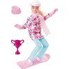 Кукла Barbie Winter Sport Сноубордистка, 30 см, HCN32
