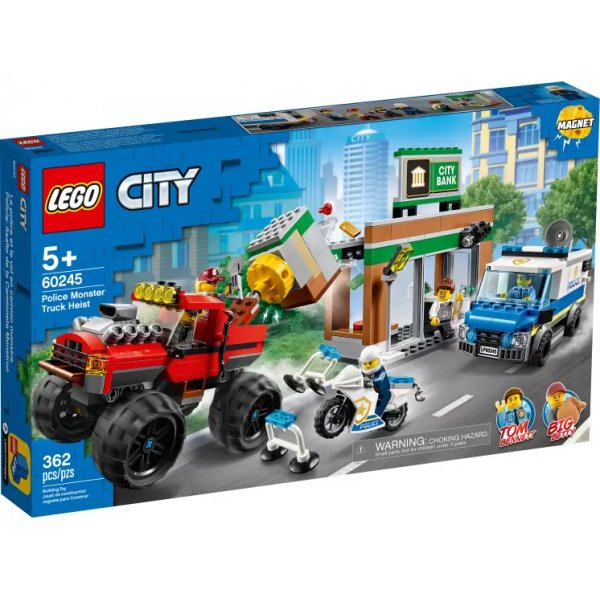 60245 Конструктор LEGO City 60245 Ограбление полицейского монстр-трака
