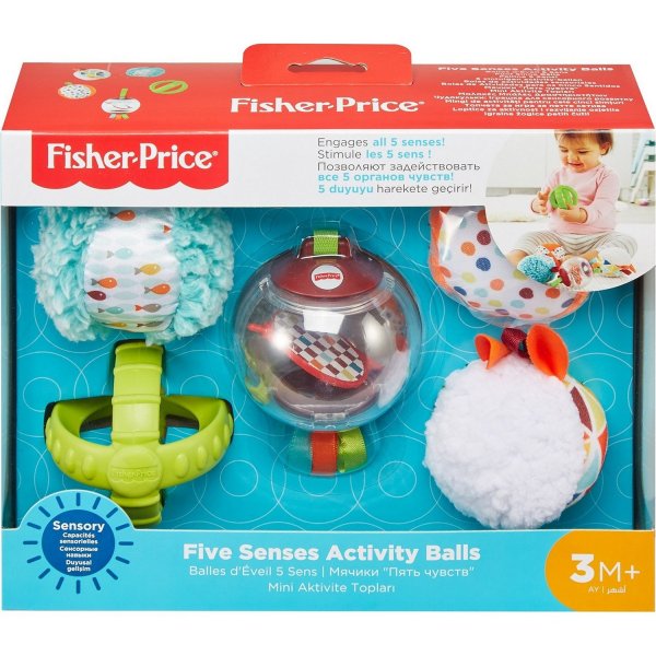 FXC32 Развивающая игрушка Fisher-Price Five Senses Activity Balls FXC32 разноцветный
