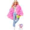 Кукла Barbie Extra Doll #3 in Pink Coat with Pet Unicorn-Pig, GRN28