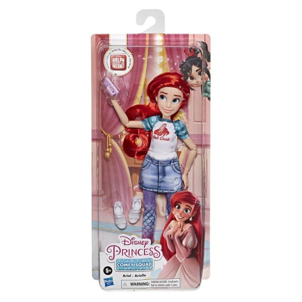 E9160/E8393 Кукла Hasbro Disney Princess Ральф против интернета Комфи Ариэль, 28 см, E9160