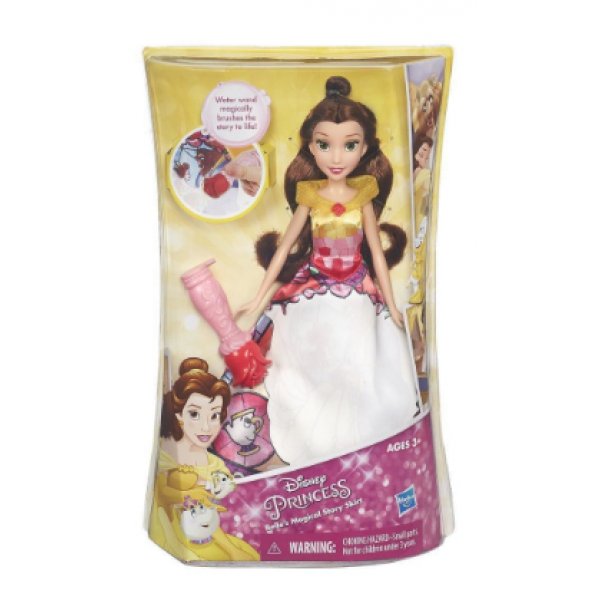 B6850/B5295 Кукла Hasbro Disney Princess Бель в юбке с проявляющимся принтом, B6850