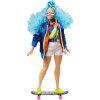 Кукла Barbie Extra Doll #4 with Skateboard & 2 Kittens 30см, GRN30
