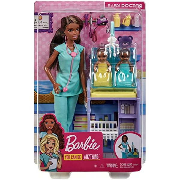 Barbie GKH24 Кем быть Детский доктор Брюнетка