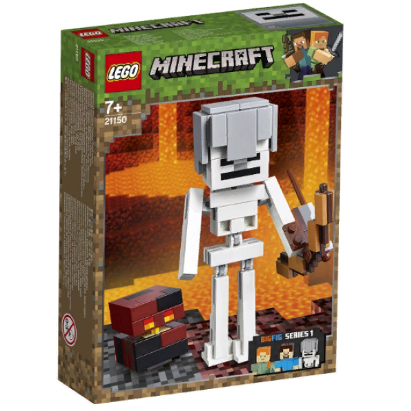 21150 LEGO Minecraft 21150 Большие фигурки Minecraft скелет с кубом магмы