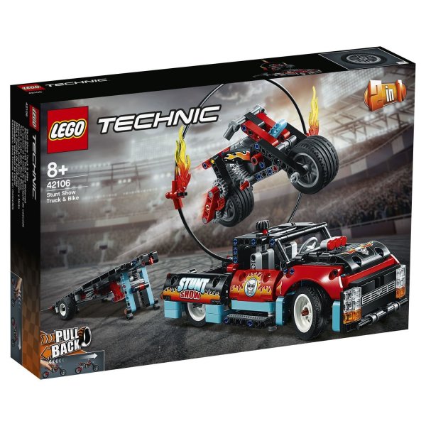 42106 Конструктор LEGO Technic Шоу трюков на грузовиках и мотоциклах
