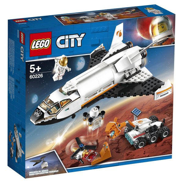 60226 Конструктор LEGO City 60226 Шаттл для исследований Марса