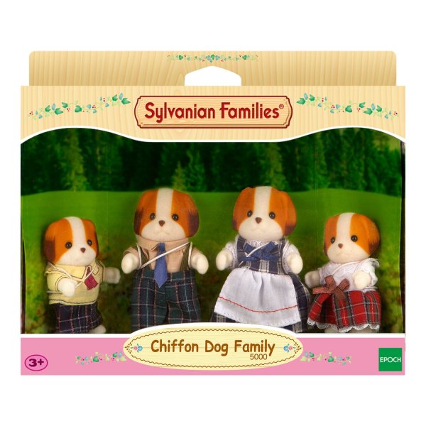Семейки жителей 3139/5000 Sylvanian Families 5000 Chiffon Dog Family (2000)