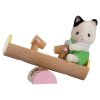 5205 5205 Игровой набор Sylvanian Families Младенец в пластиковом сундучке - Котёнок на качелях